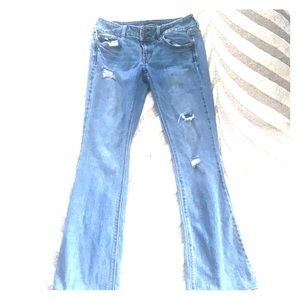 A&E Distressed jeans